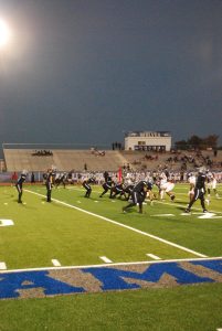 Wolves Facing Off on the 20 yard line 