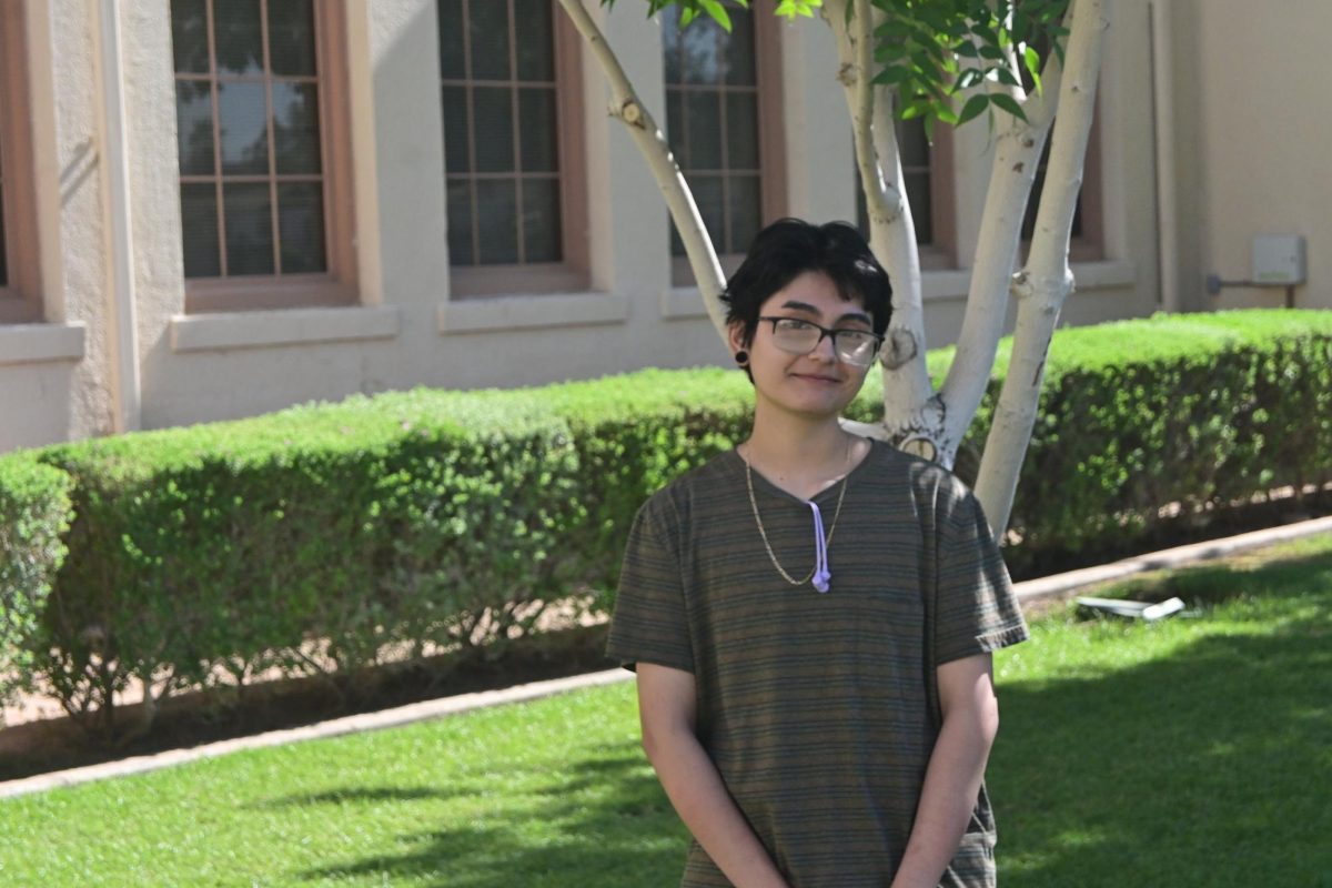 Nick Hernandez Romero poses for a portrait in front of Old Main at Chandler High School on Tuesday, July 29, 2025.