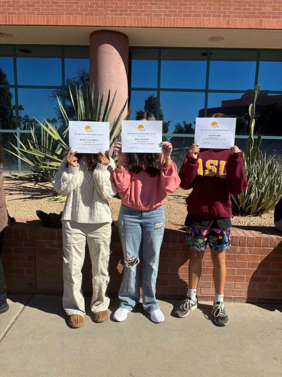 The Wolf Howl staff took home three awards at the Arizona Interscholastic Press Association Fall Conference on Monday, October 27, 2025, at Arizona State University.