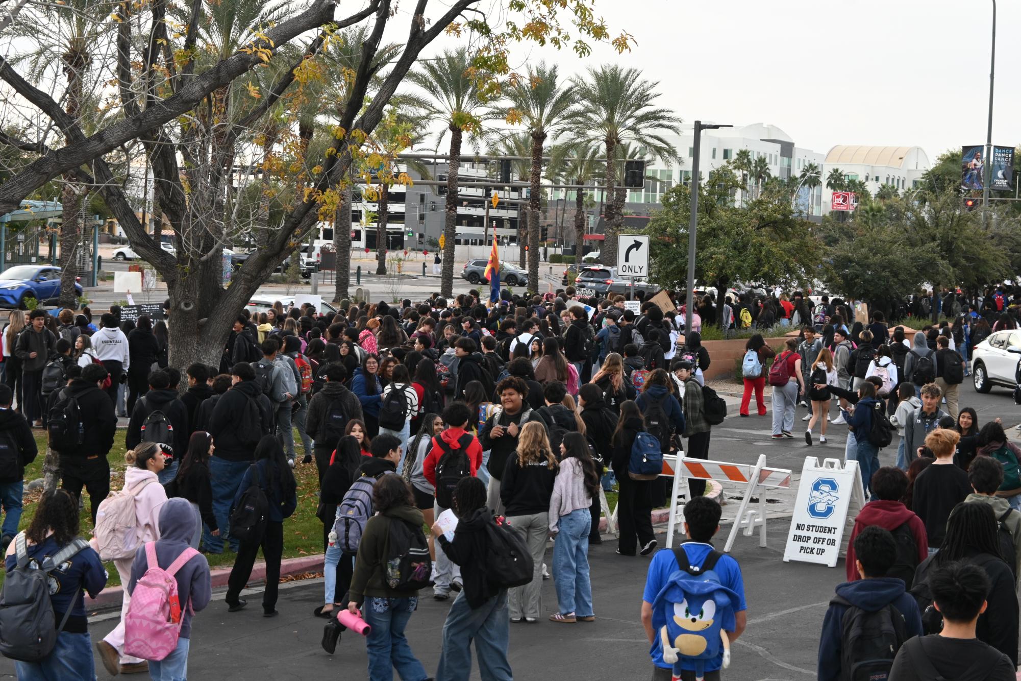 Photo Highlights: Students Organize a Walkout Protest Against Current ICE Policies