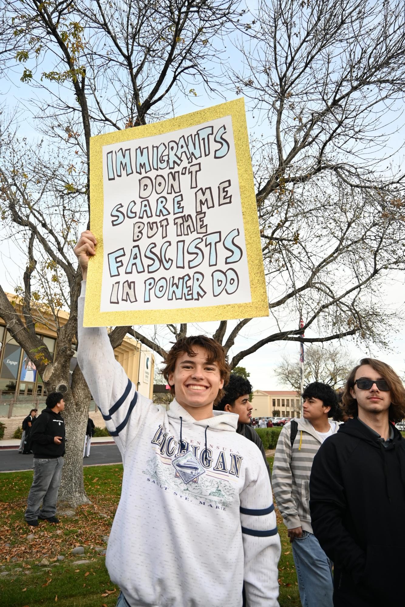 Photo Highlights: Students Organize a Walkout Protest Against Current ICE Policies