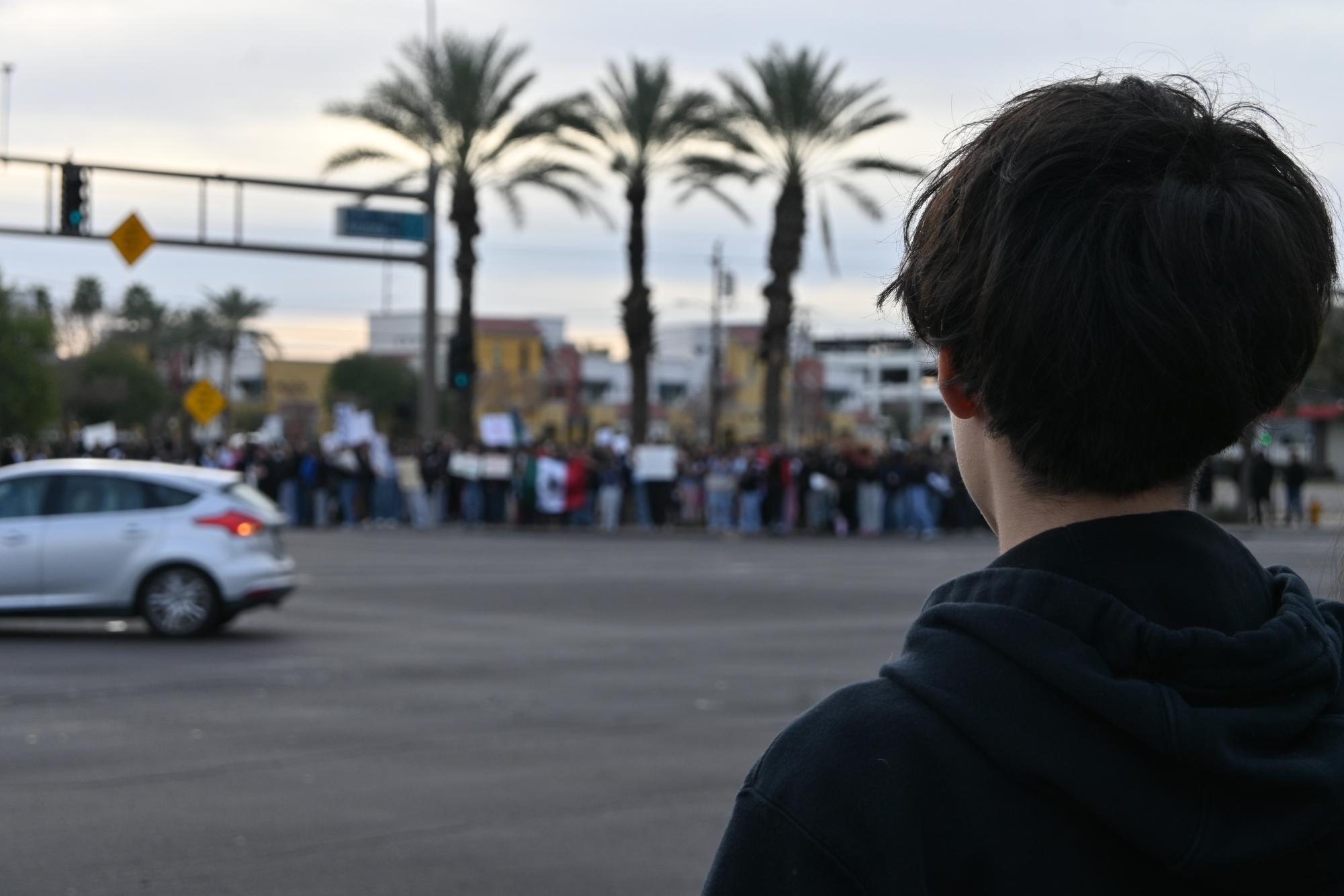 Photo Highlights: Students Organize a Walkout Protest Against Current ICE Policies