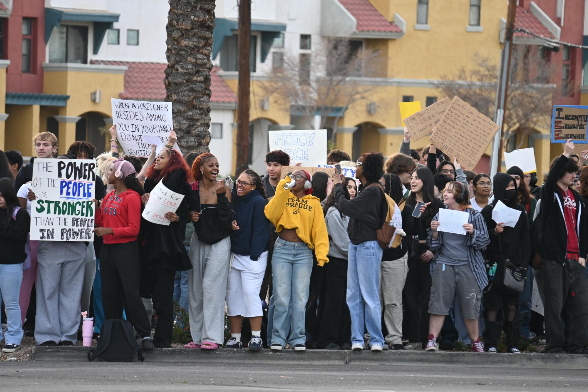 Photo Highlights: Students Organize a Walkout Protest Against Current ICE Policies