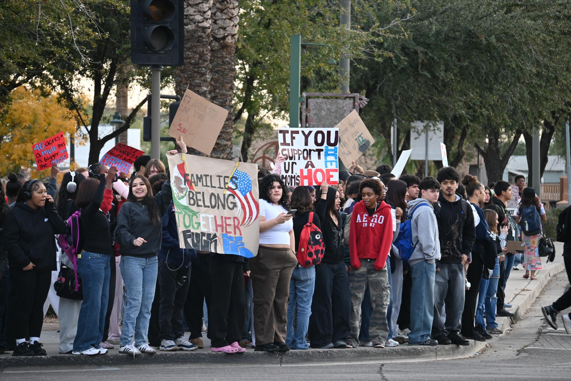 Photo Highlights: Students Organize a Walkout Protest Against Current ICE Policies
