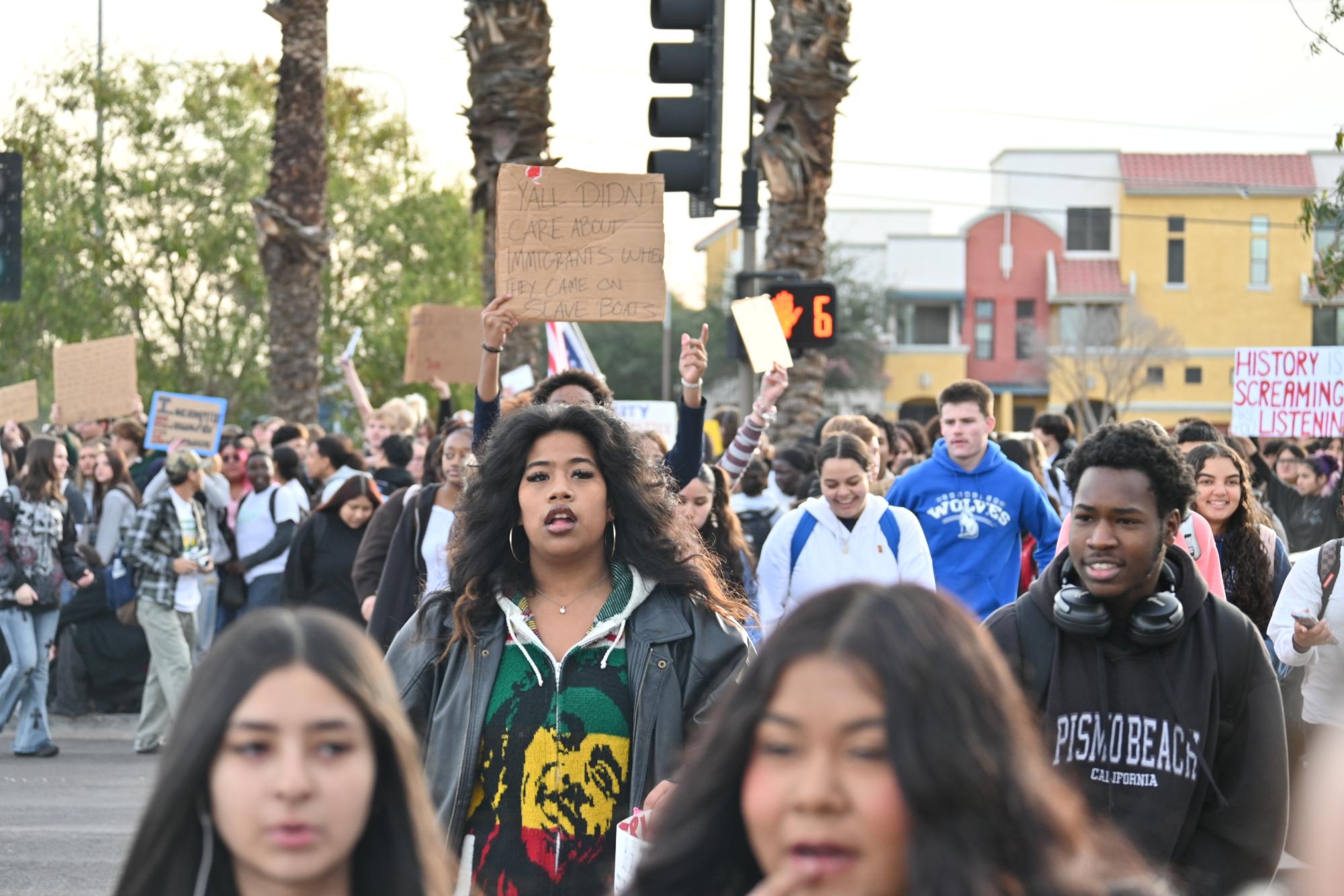Photo Highlights: Students Organize a Walkout Protest Against Current ICE Policies