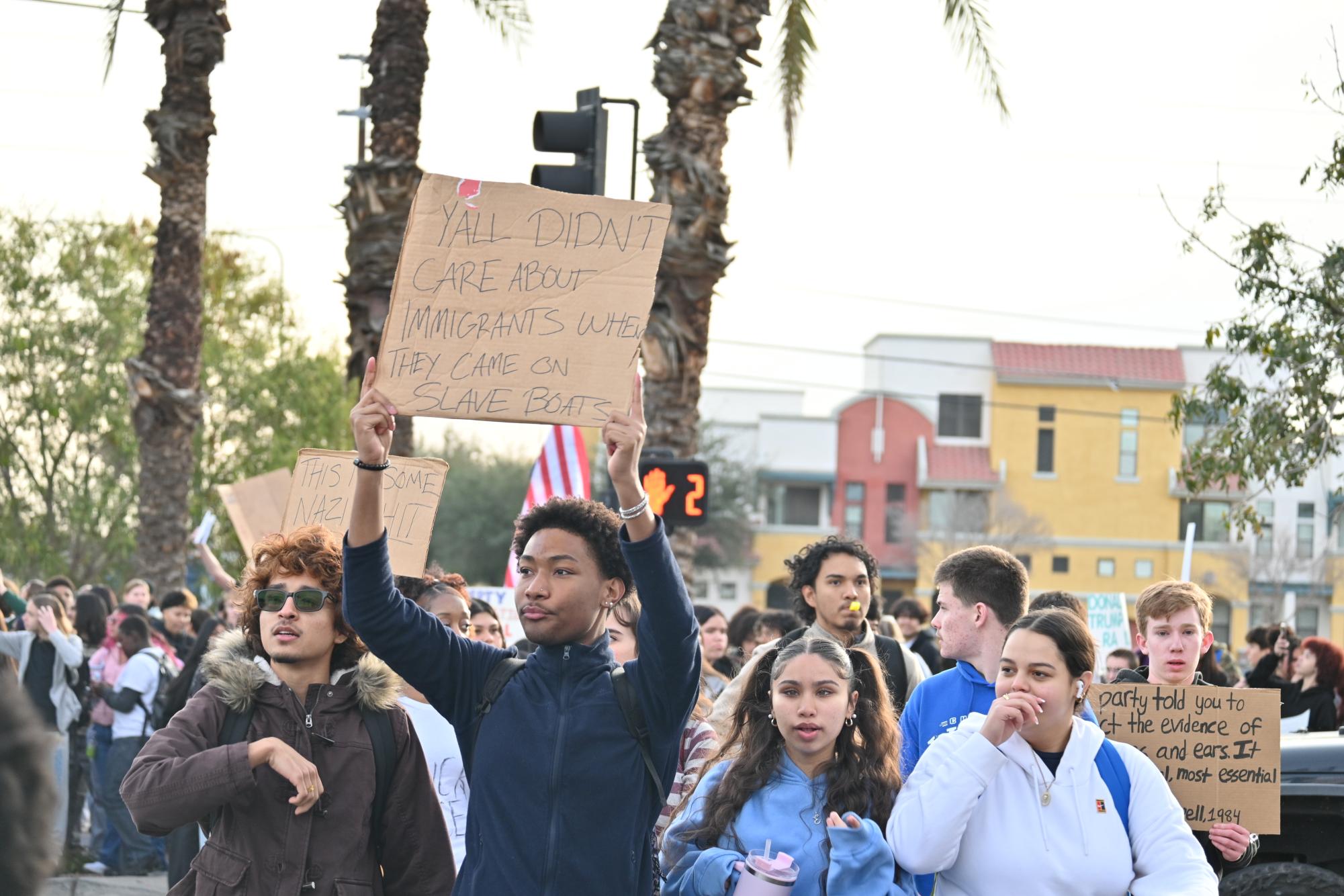 Photo Highlights: Students Organize a Walkout Protest Against Current ICE Policies