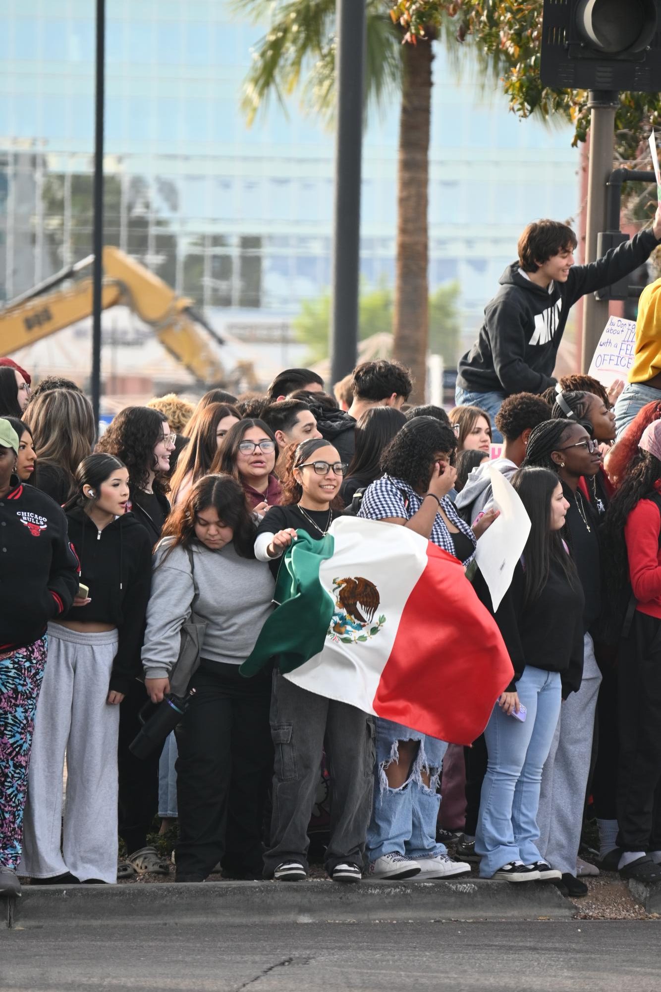 Photo Highlights: Students Organize a Walkout Protest Against Current ICE Policies