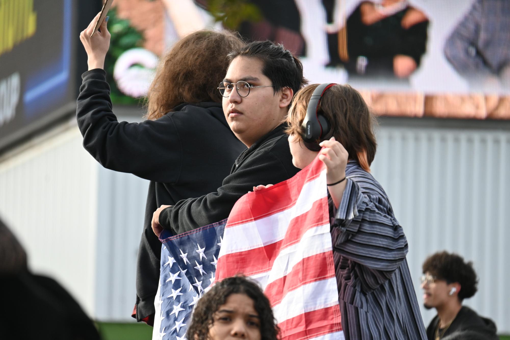 Photo Highlights: Students Organize a Walkout Protest Against Current ICE Policies