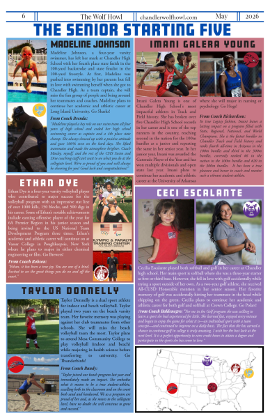 Navigation to Story: 2026 Senior Issue: The Senior Starting Five